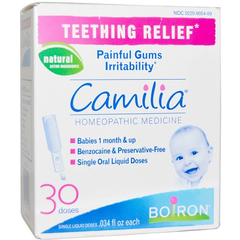 出牙宝宝需要TA||Boiron Camilia 天然婴儿缓解宝宝出牙不适滴剂 30支装