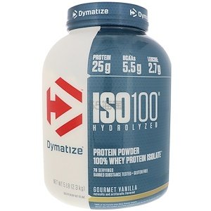 【8.5折+免邮中国】Dymatize Nutrition ISO100水解 100％乳清分离蛋白 2.3kg
