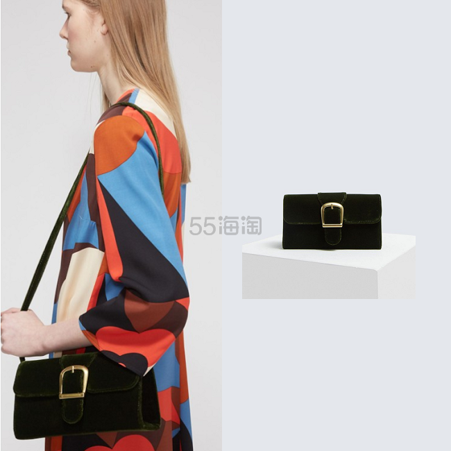 澳洲小众品牌 RYLAN 小号黑色丝绒包包