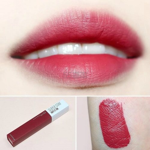 梅子豆沙色~Maybelline 美宝莲 SuperStay 哑光唇釉 #80 Ruler