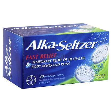 Alka-Seltzer 拜耳 柠檬味泡腾片 20片