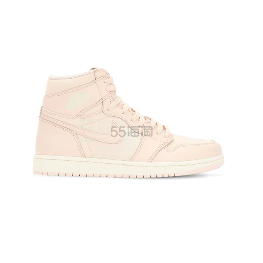 【大码还有】AIR JORDAN 1 RETRO 粉色高帮运动鞋