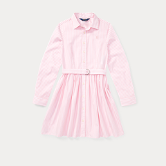 Ralph Lauren 粉色大童款衬衫裙