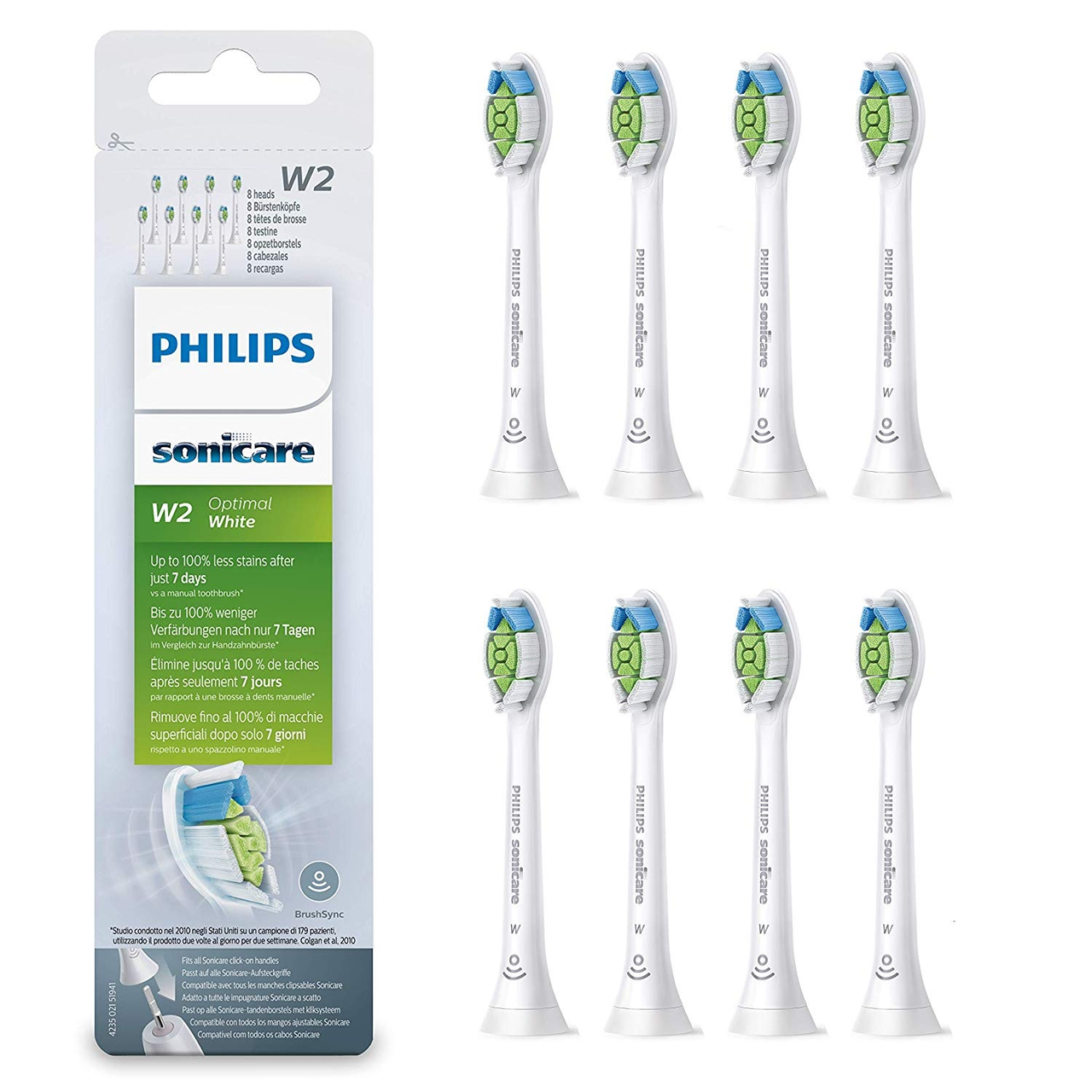 双11限时*7%！【中亚Prime会员】Philips Sonicare 飞利浦 HX6068/12 电动牙刷钻石*替换刷头 8个装