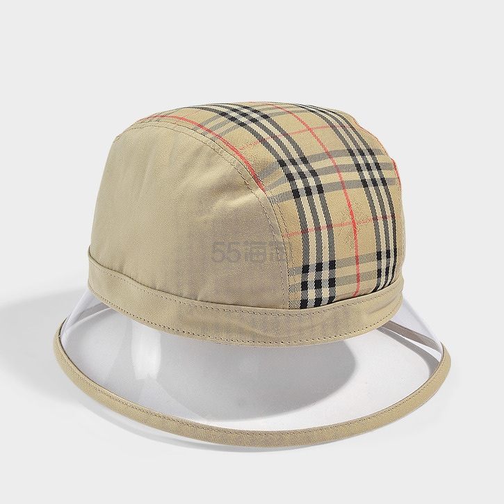 Burberry 1983 经典格纹透明拼接渔夫帽
