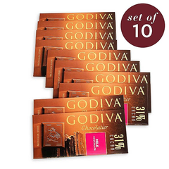Godiva 歌帝梵 31％牛奶巧克力大排块 10件