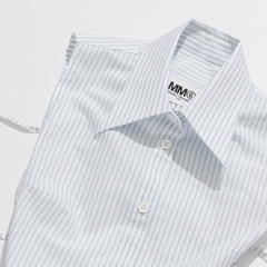 MM6 MAISON MARGIELA 可拆卸衣领式条纹衬衫