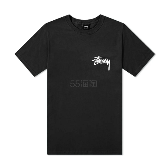 STUSSY AMERICAN 黑色经典短袖