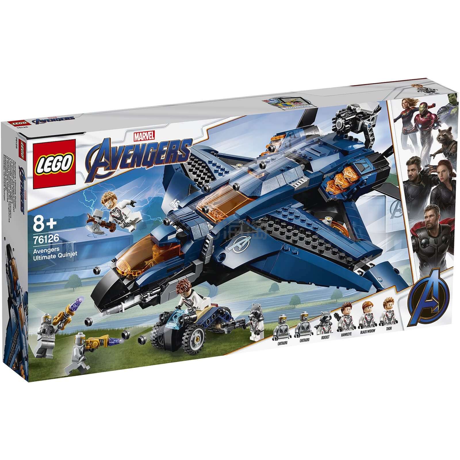 新品lego樂高超級英雄系列復仇者聯盟昆式戰鬥機決戰版76126