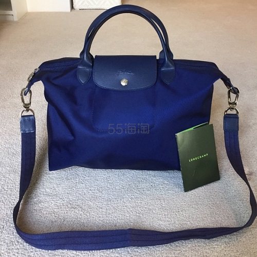LONGCHAMP 龙骧 Le Pliage Neo 可拆卸肩带饺子包 海军蓝 中号