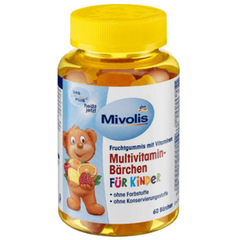 【满减5欧+免邮中国】Das gesunde Plus Mivolis 儿童复合维生素小熊软糖 60粒