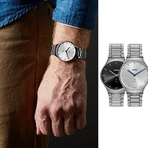 RADO 雷达 True Thinline 真薄系列 男士机械腕表 R27972102/R2792112