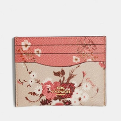 Coach Card Case With Mixed Floral Print 小碎花卡包