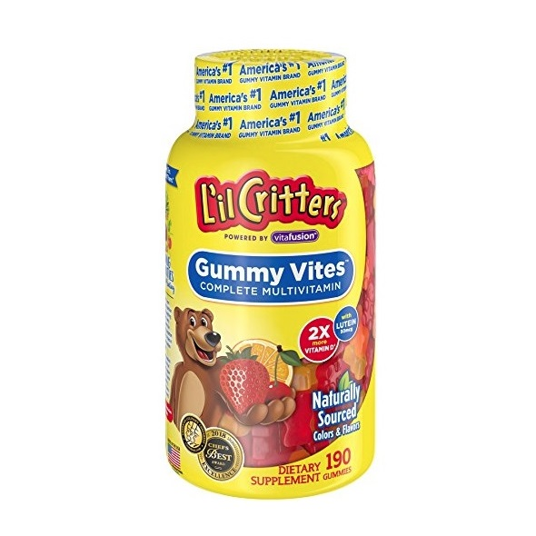 近期好价！【中亚Prime会员】L'il Critters Gummy Vites 维生素小熊软糖 190粒