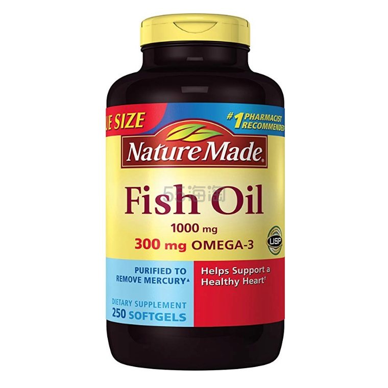 Nature Made Omega-3 深海鱼油胶囊 1000mg 250粒