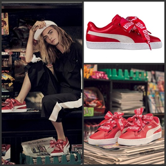 Puma 彪马 Basket Heart DE 女式蝴蝶结运动鞋 364082-03