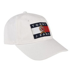 7.1折！Tommy Jeans 米白色 logo 棒球帽