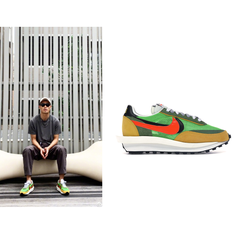 【杨祐宁同款】Nike X Sacai LD Waffle 绿色运动鞋
