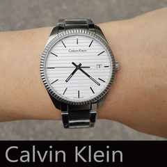 降价！Calvin Klein 卡尔文·克雷恩 Alliance 系列 银色圆盘男士时尚腕表 K5R31146