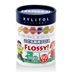 【日亚自营】【加购适用】Flossy 儿童牙线 60支独立包装