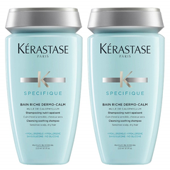 Kérastase 卡诗 头皮舒缓丝盈洗发水 淡蓝瓶/干性发质适用 250ml×2瓶
