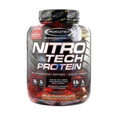 【2件0税免邮】Muscletech NitroTech 乳清蛋* 牛奶巧克力 1.81kg