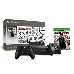 满减$40！Microsoft 微软 Xbox One X 1TB NBA 2K19 游戏机同捆套装+无线手柄