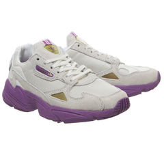 4.2折！降价！Adidas 阿迪达斯 Falcon 紫色米白拼色运动鞋