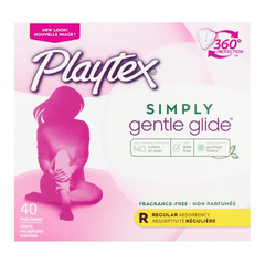 【第2件半价+首件减$3】Playtex 倍得适 塑料导管式卫生棉条 中号 40支