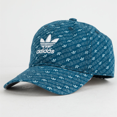 4折！超低价！Adidas Original 三叶草 蓝色徽标棒球帽 337266