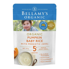 【55专享】Bellamy's 贝拉米 婴幼儿有机南瓜大米益生元水果泥 125g