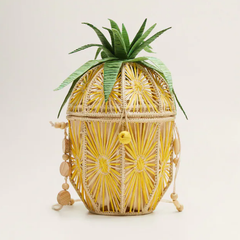Mango Pineapple raffia bag 菠萝竹编包