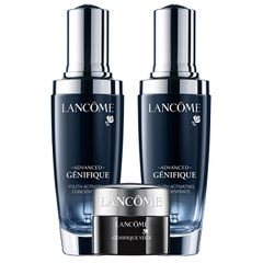 【补货】价值$236.5！lancome 兰蔻小黑瓶精华50ml*2 + 眼霜6ml