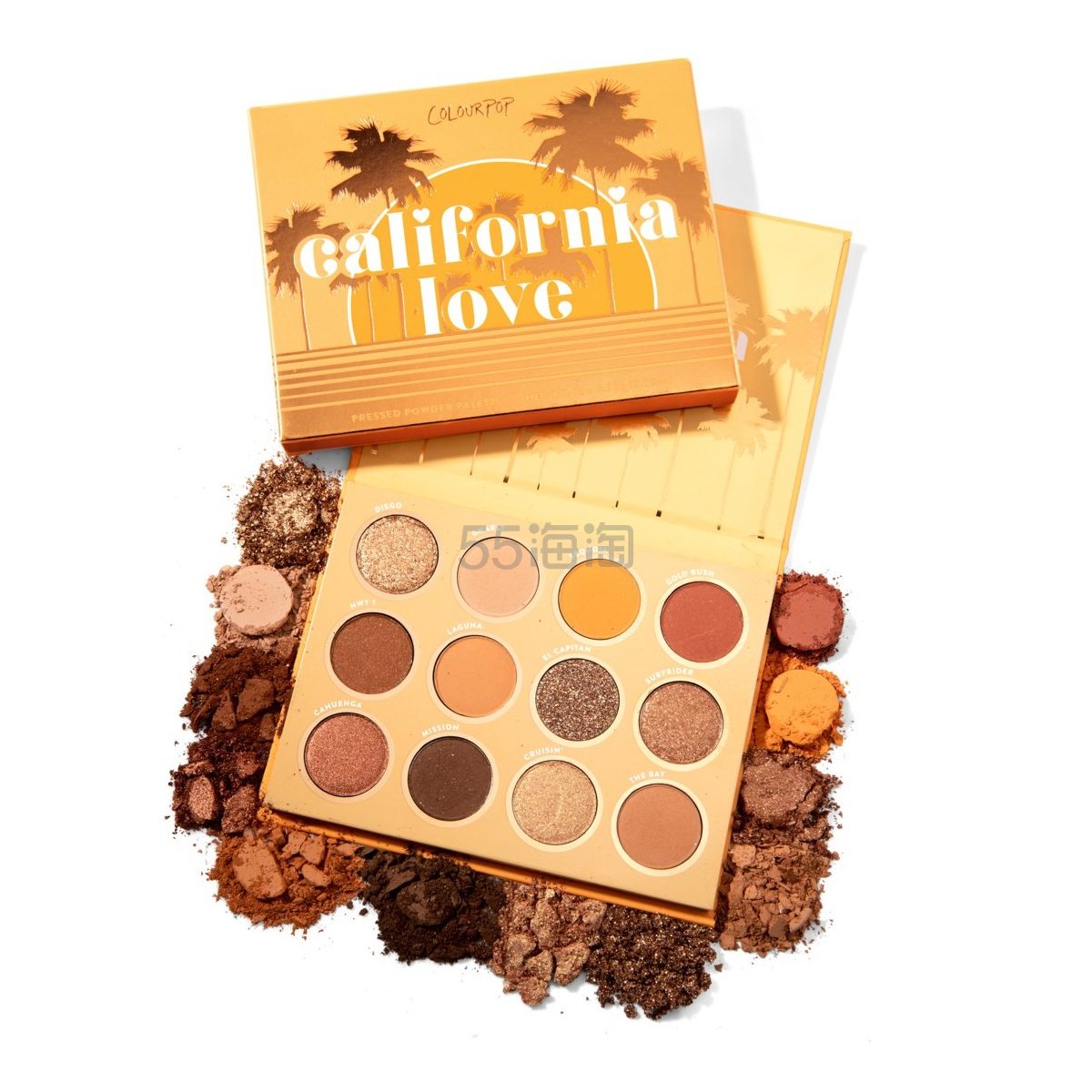 Colourpop 16色眼影盘 CALIFORNIA LOVE