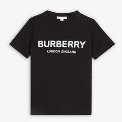 Burberry logo印花棉质儿童T恤