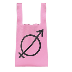 BALENCIAGA 深粉色购物袋