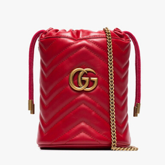 Gucci Red Marmont 红色水桶包