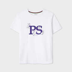 Paul Smith 'PS Rabbit' 白色印花纯棉T恤