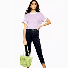 Adidas 香芋紫女士短袖 T 恤