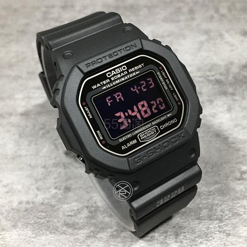 再降!casio 卡西欧 classic 系列 黑色男士运动数码腕表 dw5600ms-1
