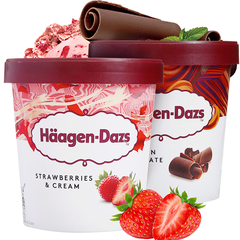 【返利14.4%】大容量！Haagen-Dazs 哈根达斯 冰淇淋组合 460ml*4桶