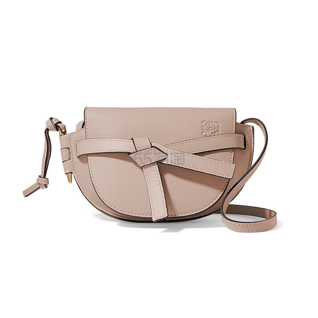 新品loewe罗意威minigate斜挎包灰粉色