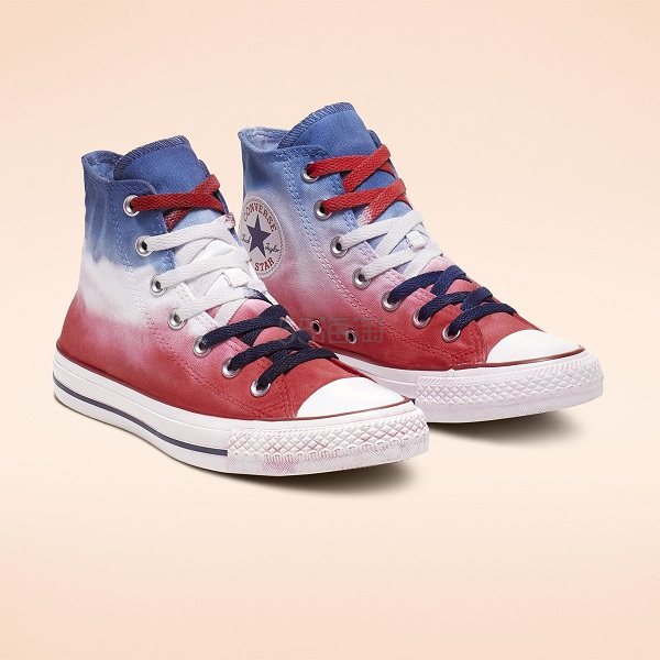 converse匡威allstar红蓝渐变高帮帆布鞋