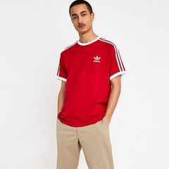 adidas 3-Stripe Red T-Shirt 阿迪达斯三叶草复古T恤