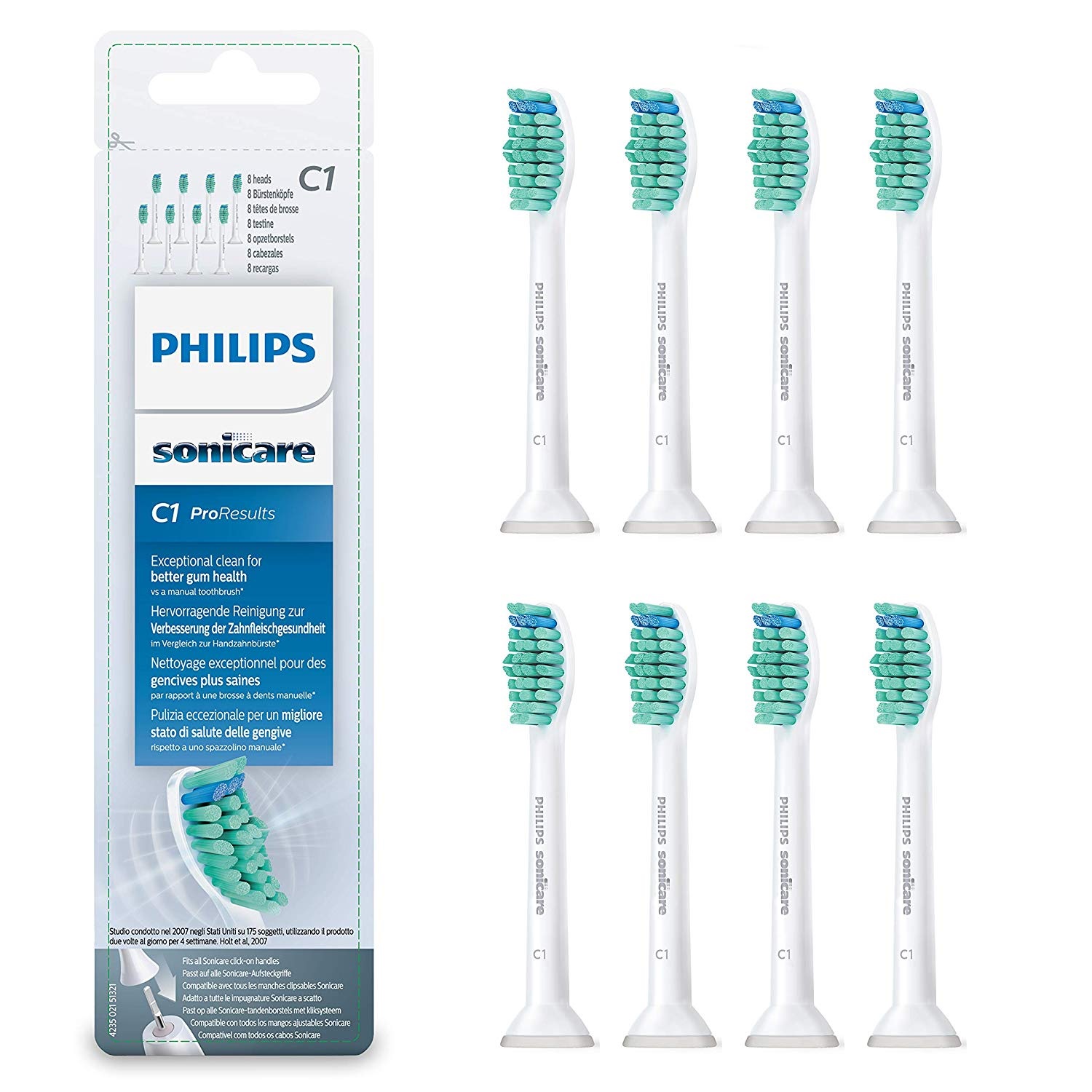 Philips 飞利浦 Sonicare HX6018/07 电动牙刷刷头 8支装