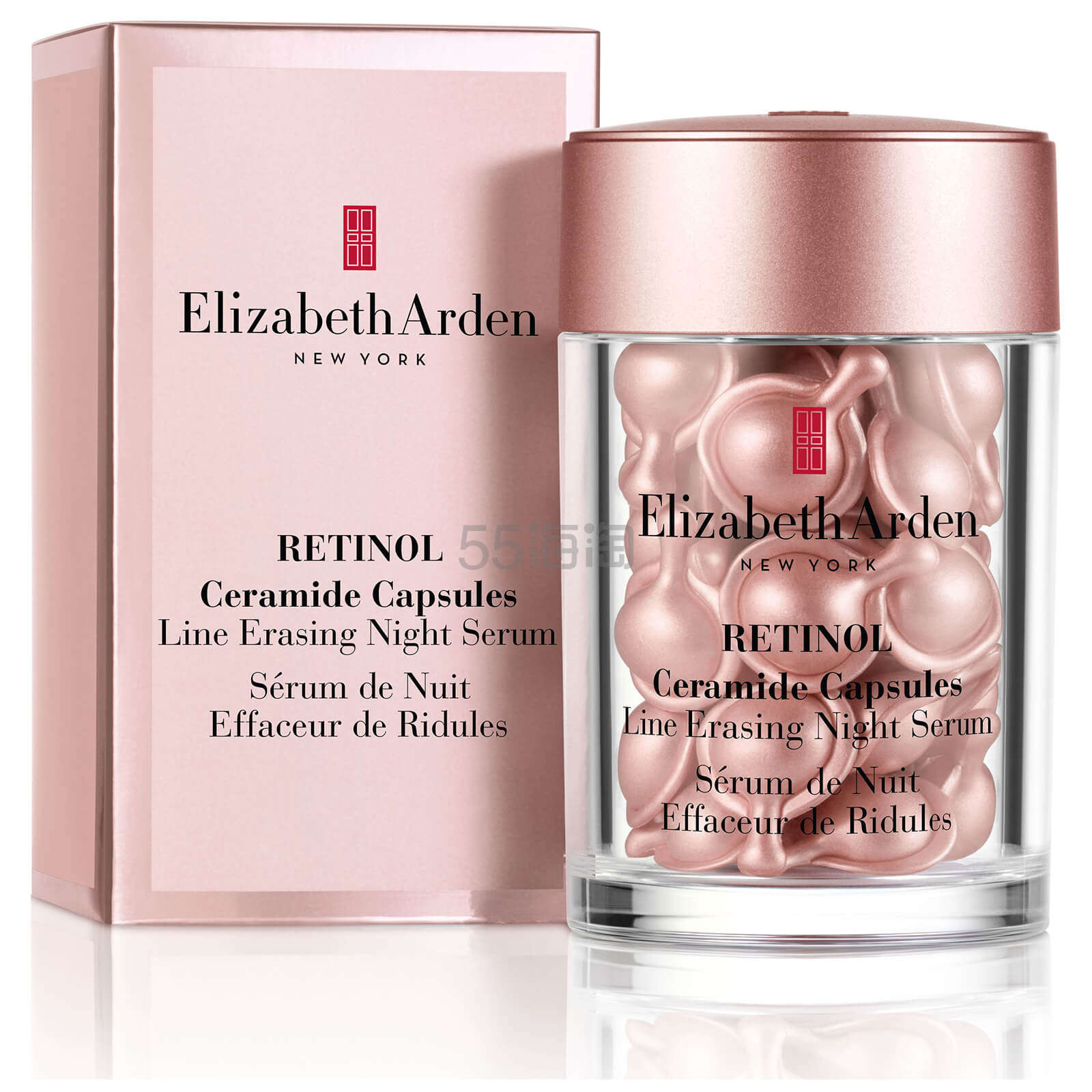 【55专享】Elizabeth Arden 伊丽莎白雅顿 夜间多效视黄醇精华 小粉胶 30粒