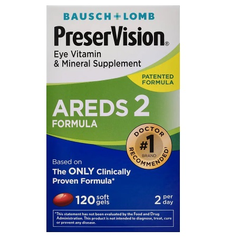 【第2件半价+额外8.5折】博士伦 PreserVision 叶黄素护眼胶囊 120粒