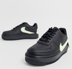 Nike 耐克空军1号 黑色底色绿色 swoosh 运动鞋