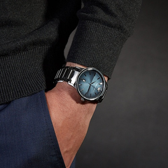 【55专享】Emporio Armani 安普里奥·阿玛尼 蓝色表盘男士气质手表 AR11182