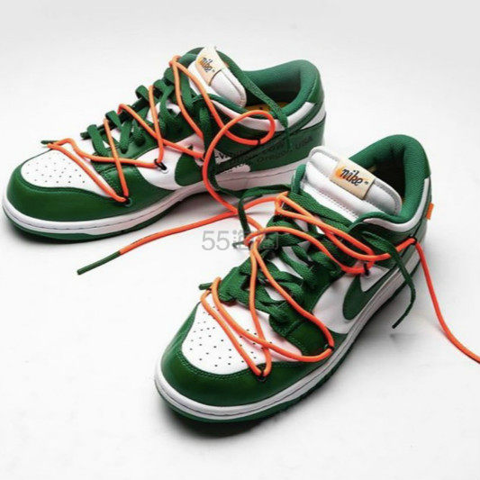 【5姐资讯】Off White X Nike SB Dunk Low 合作款白绿配色